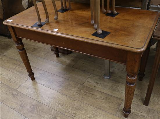 A Victorian mahogany hall table W.122cm